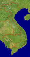 Vietnam Satellite + Borders 839x1600